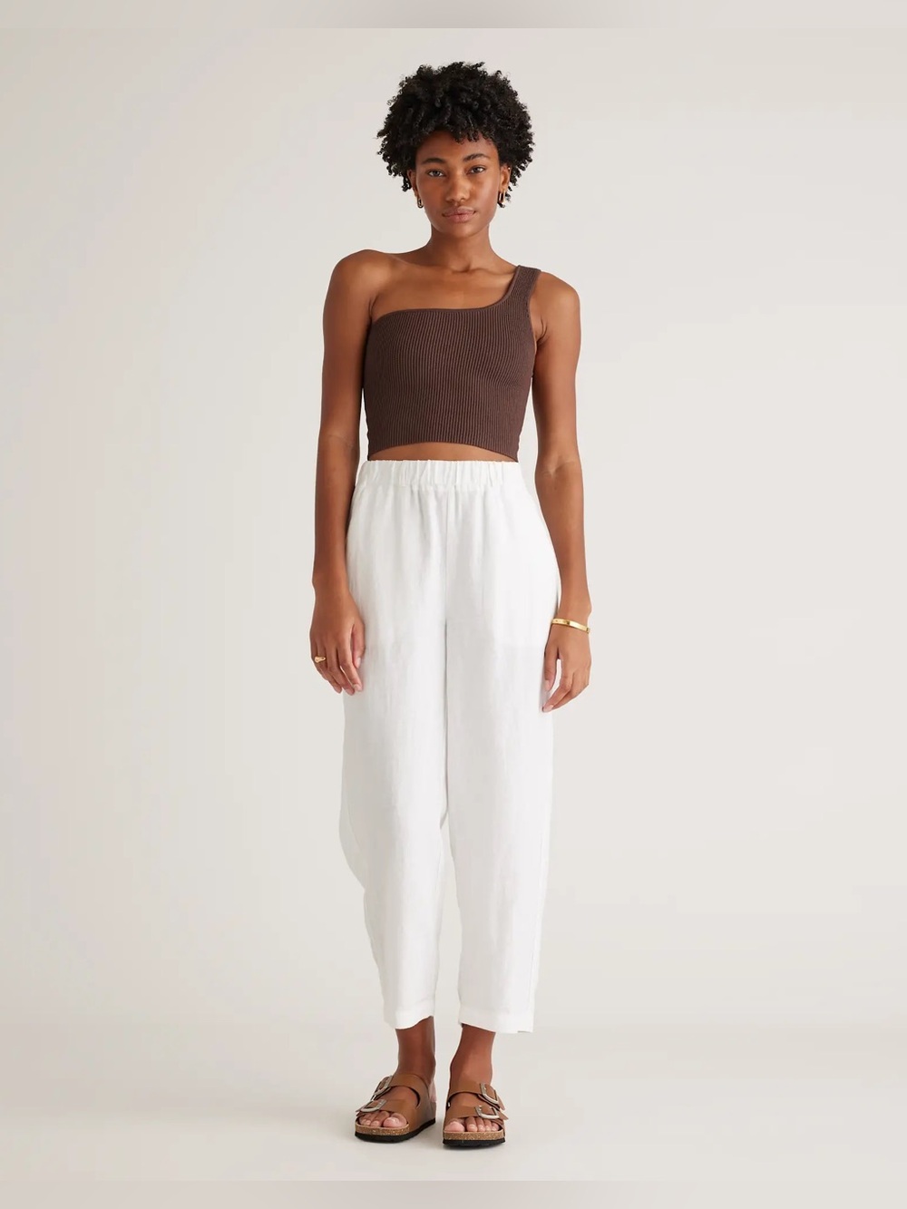 Quince 100% European Linen Pants NWT White Size Small